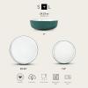imageChristian Siriano Laro 12Piece Stoneware Dinnerware Set Plates and Bowls Set Microwave and Dishwasher Safe Dish Set for 4 GreenGreen