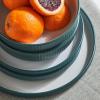 imageChristian Siriano Laro 12Piece Stoneware Dinnerware Set Plates and Bowls Set Microwave and Dishwasher Safe Dish Set for 4 GreenGreen