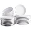 imagePorto by Stone Lain Semplice 12Piece Premium Kitchen ampamp Dining Dinnerware Set Stoneware White Matte Crafted in Portugal Dishwasher and Microwave Safe ScratchResistant Dish Set for 4Macchio  White Matte