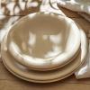 imagePorto by Stone Lain Semplice 12Piece Premium Kitchen ampamp Dining Dinnerware Set Stoneware White Matte Crafted in Portugal Dishwasher and Microwave Safe ScratchResistant Dish Set for 4Aro  Cream Matte