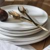 imagePorto by Stone Lain Semplice 12Piece Premium Kitchen ampamp Dining Dinnerware Set Stoneware White Matte Crafted in Portugal Dishwasher and Microwave Safe ScratchResistant Dish Set for 4Macchio  White Matte