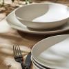 imagePorto by Stone Lain Semplice 12Piece Premium Kitchen ampamp Dining Dinnerware Set Stoneware White Matte Crafted in Portugal Dishwasher and Microwave Safe ScratchResistant Dish Set for 4Semplice  White Matte