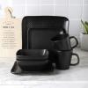 imageStone Lain Abigail 16Piece Dinnerware Set Stoneware BlackBlack