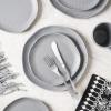 imageStone Lain Abigail 16Piece Dinnerware Set Stoneware BlackGray