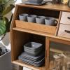 imageStone Lain Abigail 16Piece Dinnerware Set Stoneware BlackGray