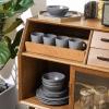 imageStone Lain Abigail 16Piece Dinnerware Set Stoneware BlackGray