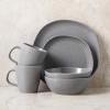 imageStone Lain Abigail 16Piece Dinnerware Set Stoneware BlackGray