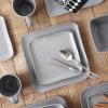 imageStone Lain Abigail 16Piece Dinnerware Set Stoneware BlackGray