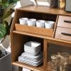 imageStone Lain Abigail 16Piece Dinnerware Set Stoneware BlackWhite
