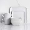 imageStone Lain Abigail 16Piece Dinnerware Set Stoneware BlackWhite