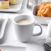 imageStone Lain Abigail 16Piece Dinnerware Set Stoneware BlackWhite