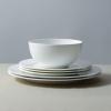 imageStone Lain Aria Bone China 12Piece Dinnerware Set WhiteWhite  Aria