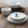 imageStone Lain Aria Bone China 12Piece Dinnerware Set WhiteWhite  Willow