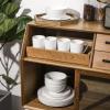imageStone Lain Bone China Pinpoint Embossed 16 Piece Dinnerware Set WhiteBasket  White