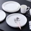 imageStone Lain Bone China Pinpoint Embossed 16 Piece Dinnerware Set WhiteMadeline  White