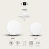 imageStone Lain Bone China Pinpoint Embossed 16 Piece Dinnerware Set WhiteMatte White