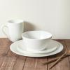 imageStone Lain Bone China Pinpoint Embossed 16 Piece Dinnerware Set WhitePinpoint  White