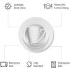 imageStone Lain Bone China Pinpoint Embossed 16 Piece Dinnerware Set WhitePinpoint  White