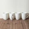 imageStone Lain Bone China Pinpoint Embossed 16 Piece Dinnerware Set WhitePinpoint  White