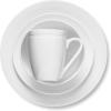 imageStone Lain Bone China Pinpoint Embossed 16 Piece Dinnerware Set WhitePinpoint  White