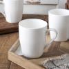 imageStone Lain Bone China Pinpoint Embossed 16 Piece Dinnerware Set WhiteSquare  White