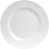 imageStone Lain Bone China Pinpoint Embossed 16 Piece Dinnerware Set WhiteSwirl  White