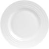 imageStone Lain Bone China Pinpoint Embossed 16 Piece Dinnerware Set WhiteSwirl  White