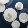 imageStone Lain Bone China Pinpoint Embossed 16 Piece Dinnerware Set WhiteSylvie  White