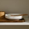imageStone Lain Bone China Pinpoint Embossed 16 Piece Dinnerware Set WhiteWhite