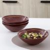 imageStone Lain Clara 16Piece Dinnerware Set Porcelain Burgundy Service For 4Burgundy