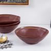 imageStone Lain Clara 16Piece Dinnerware Set Porcelain Burgundy Service For 4Burgundy