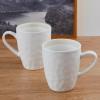 imageStone Lain Clara 16Piece Dinnerware Set Porcelain Burgundy Service For 4White Speckle