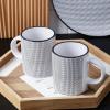 imageStone Lain Daisy Stoneware 32piece Round Dinnerware Set Daisy  White and BlackDaisy  White and Black