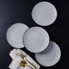 imageStone Lain Daisy Stoneware 32piece Round Dinnerware Set Daisy  White and BlackDaisy  White and Black