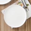 imageStone Lain Gabrielle Bone China Dinnerware Set 12Piece Service for 4 White and PlatinumWhite and Platinum