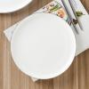 imageStone Lain Gabrielle Bone China Dinnerware Set 12Piece Service for 4 White and PlatinumWhite and Platinum