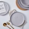 imageStone Lain Jade Stoneware Dinnerware 16Piece Service for 4 TaupeLight Gray