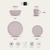 imageStone Lain Jade Stoneware Dinnerware 16Piece Service for 4 TaupeTaupe