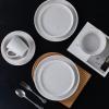 imageStone Lain Jade Stoneware Dinnerware 16Piece Service for 4 TaupeWhite