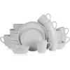 imageStone Lain Jade Stoneware Dinnerware 16Piece Service for 4 TaupeWhite