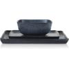imageStone Lain Jonny Stoneware 12piece Square Dinnerware Set BlueBlue