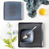 imageStone Lain Jonny Stoneware 12piece Square Dinnerware Set BlueBlue