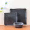 imageStone Lain Jonny Stoneware 12piece Square Dinnerware Set BlueBlue