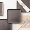 imageStone Lain Jonny Stoneware 12piece Square Dinnerware Set BlueBrown