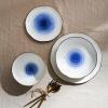 imageStone Lain Luma Porcelain Dinnerware Set 16Piece  Service for 4 BlueBlue