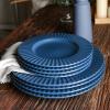 imageStone Lain Lusso Stoneware Dinnerware Set 16Piece  Service for 4 WhiteAsh Blue