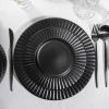 imageStone Lain Lusso Stoneware Dinnerware Set 16Piece  Service for 4 WhiteBlack