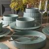imageStone Lain Lusso Stoneware Dinnerware Set 16Piece  Service for 4 WhiteStone