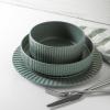 imageStone Lain Lusso Stoneware Dinnerware Set 16Piece  Service for 4 WhiteStone