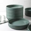 imageStone Lain Lusso Stoneware Dinnerware Set 16Piece  Service for 4 WhiteStone